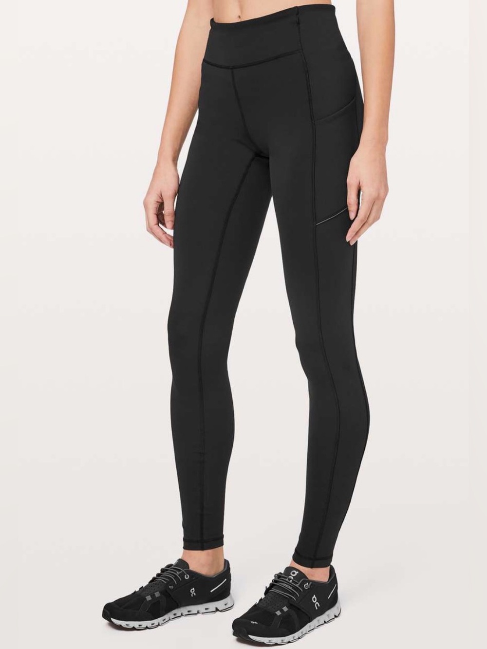 Lululemon Speed Up Tight 29” Black Running Leggings Size 6 Pockets